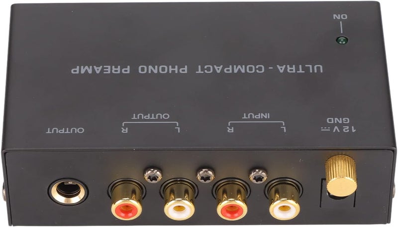 Dpofirs PP400 Turntable Preamp, Phono Preamp for Turntable, Stereo Input Output Record Player Amplifier with Independent Knob Control 100 to 240V (US Plug) - Image 1